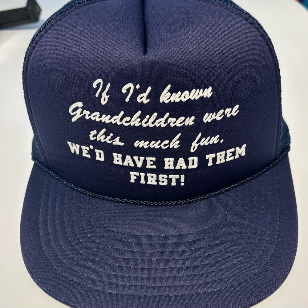 Vintage Mohr's trucker hat, "If I'd known grandchildren were this much fun.."